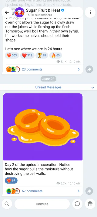 VKontakte Telegram theme Android Channel screenshot